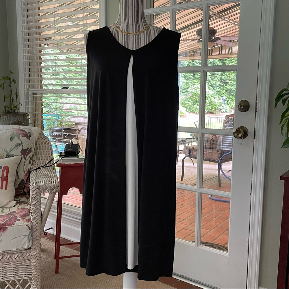 REDUCED!! JJILL Black & white dress size L, PT